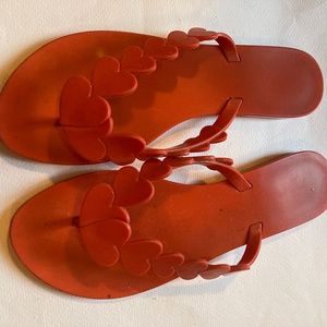 Melissa heart ❤️ sandals orange